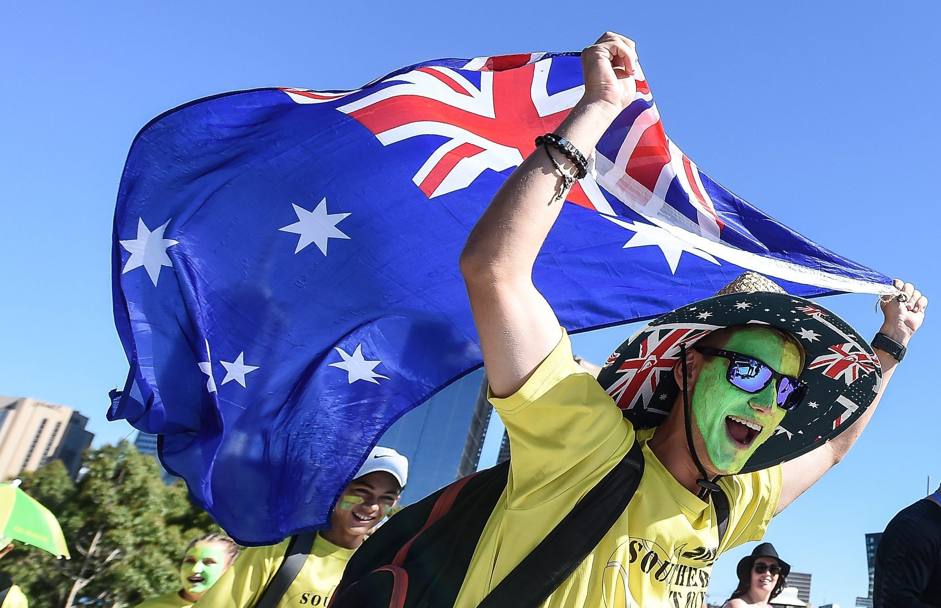 I supporters australiani, tra i pi colorati (Epa)